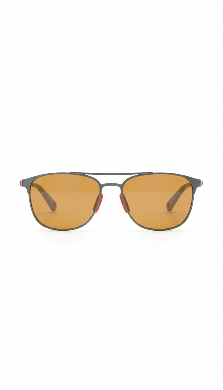 Zephyr Titanium Amber Glasses